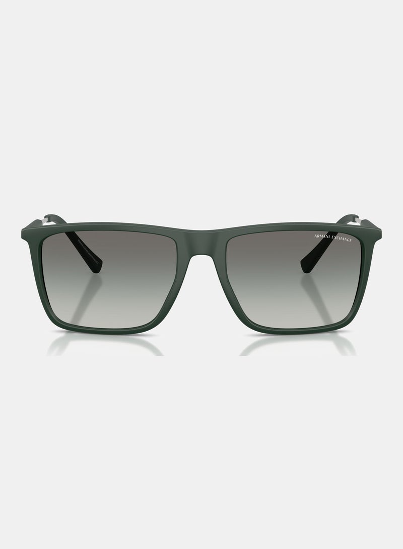 Armani Exchange Full Rimmed Square Sunglasses 0AX4160S - Image 5